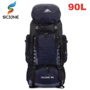 90L Large Capacity Outdoor Backpack Waterproof Mountaineering Camping Trekking Hiking Backpack Rucksack Travel Sport Blaso Bag