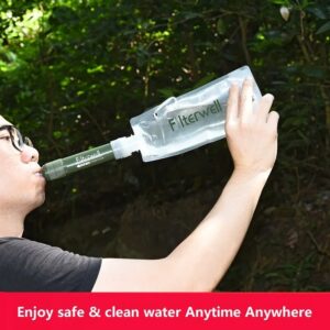 Water Filter Camping Equipment Purifier Portable Bag Drinking Set Tourism Outdoor Rescue Emergency Survival Hiking Supplies